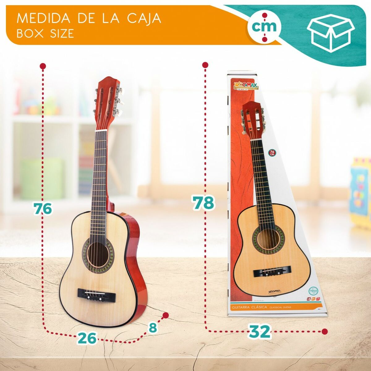 Børne Guitar Woomax 76 cm